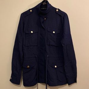 EUC White House Black Market Navy 'Military' style jacket XXS